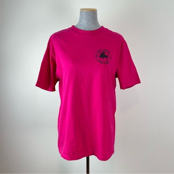 Vintage Tops - Vintage Rock Springs‎ Guest Ranch Hanes Beefy Single Stitch Tee